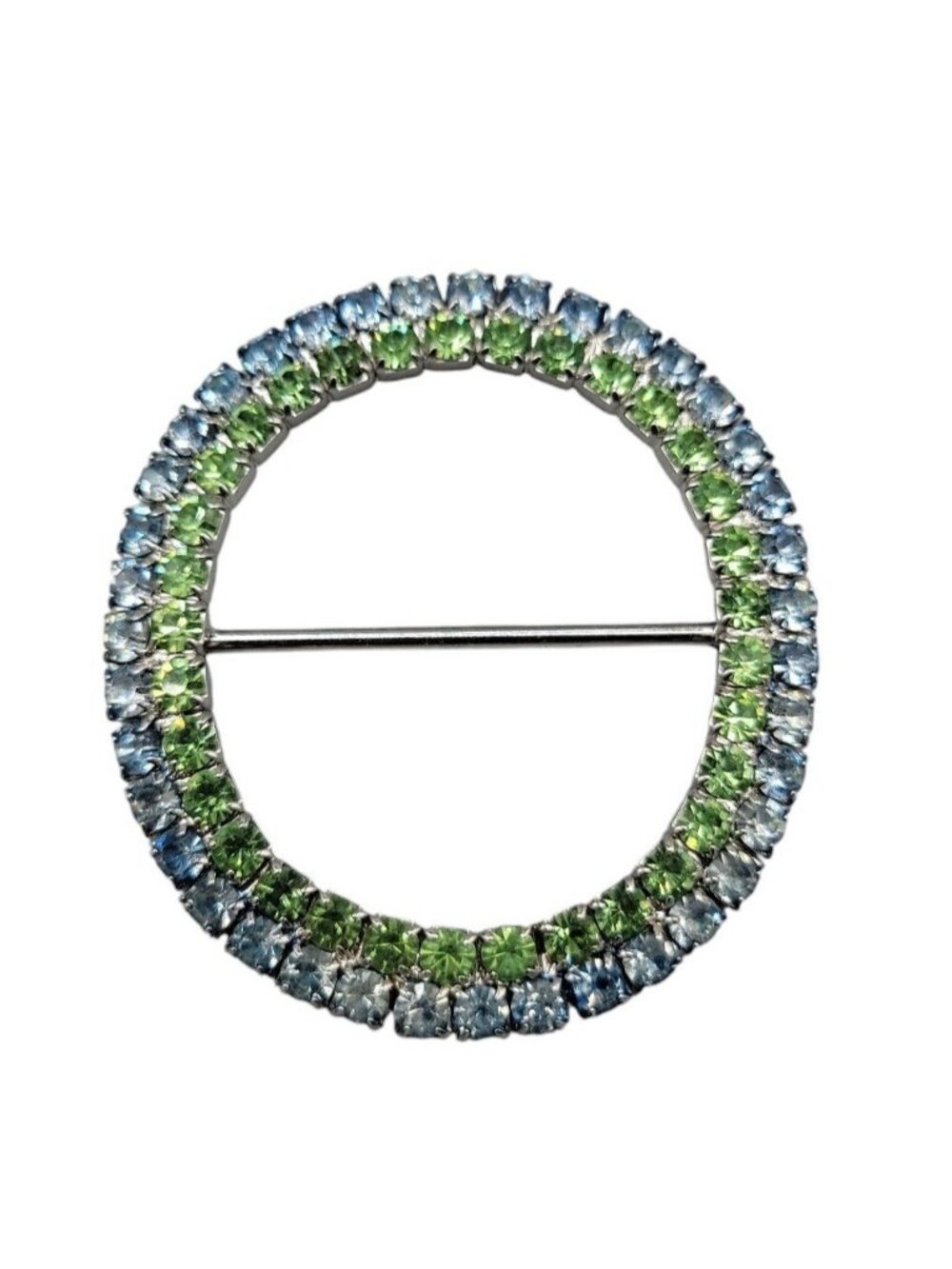 Double Row Rhinestone Buckle for Scarfs Jackets Coat Skirts Dresses or Knitwear
